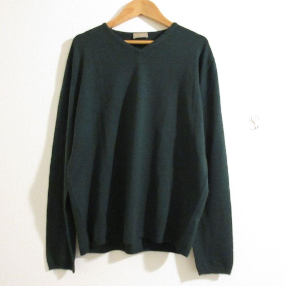 美品 Cruciani クルチアーニ ウール100％ Vネック 長袖 ニット プル 