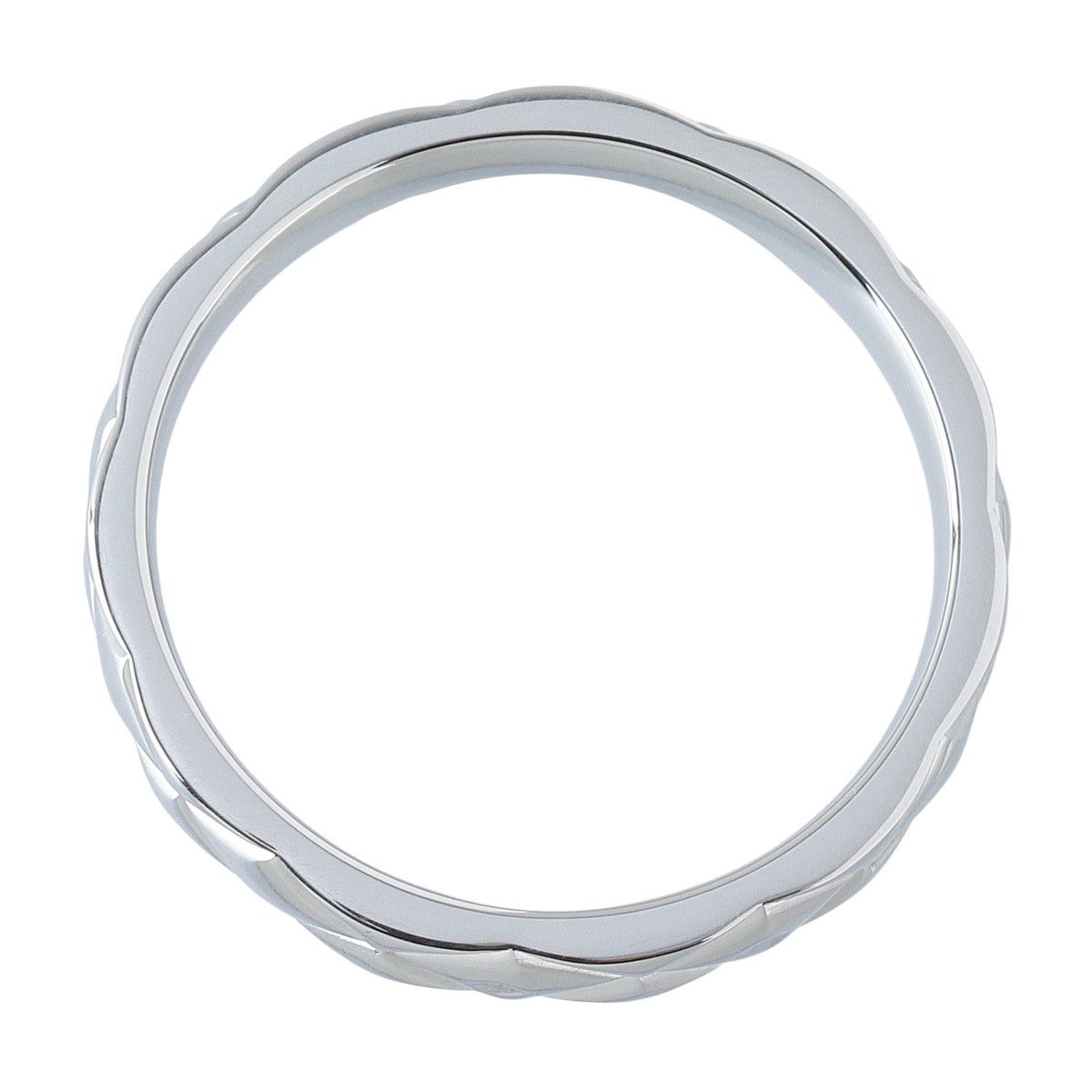 シャネル マトラッセ リング ミディアム #55 幅3.3mm PT950 新品仕上げ