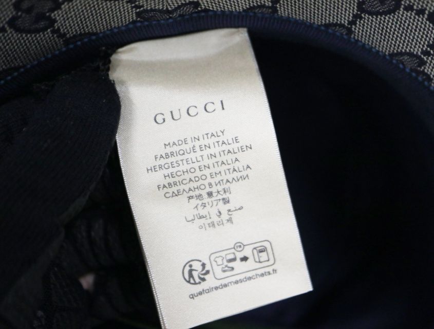  グッチ GUCCI 576587 GGキャンバス バケットハット ネイビー GGロゴ サイズM 58 cm ユニセックス 帽子 バケットハット ハット