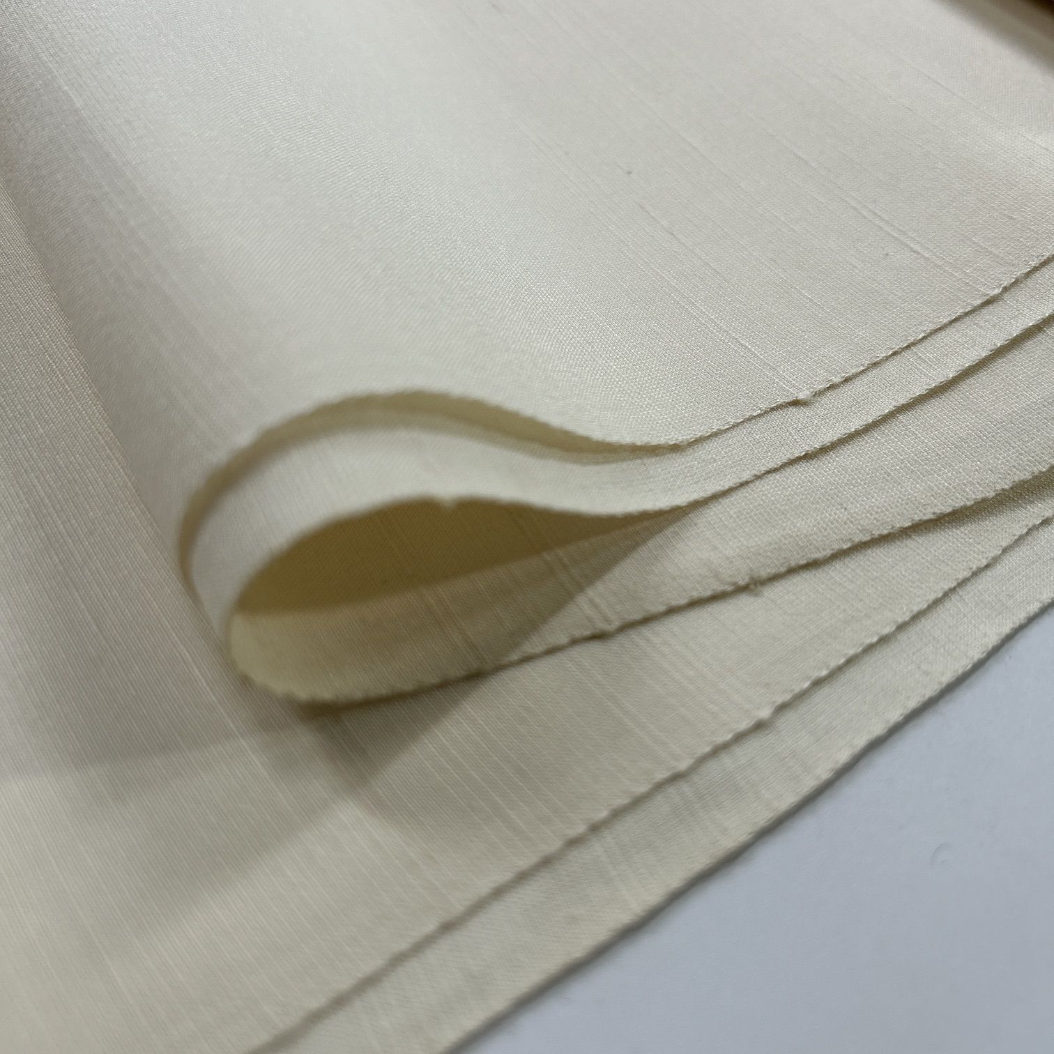 綿紬 着尺 まゆみ紬 白布地 反物 1本 正絹 反物おまとめ売り 同梱購入