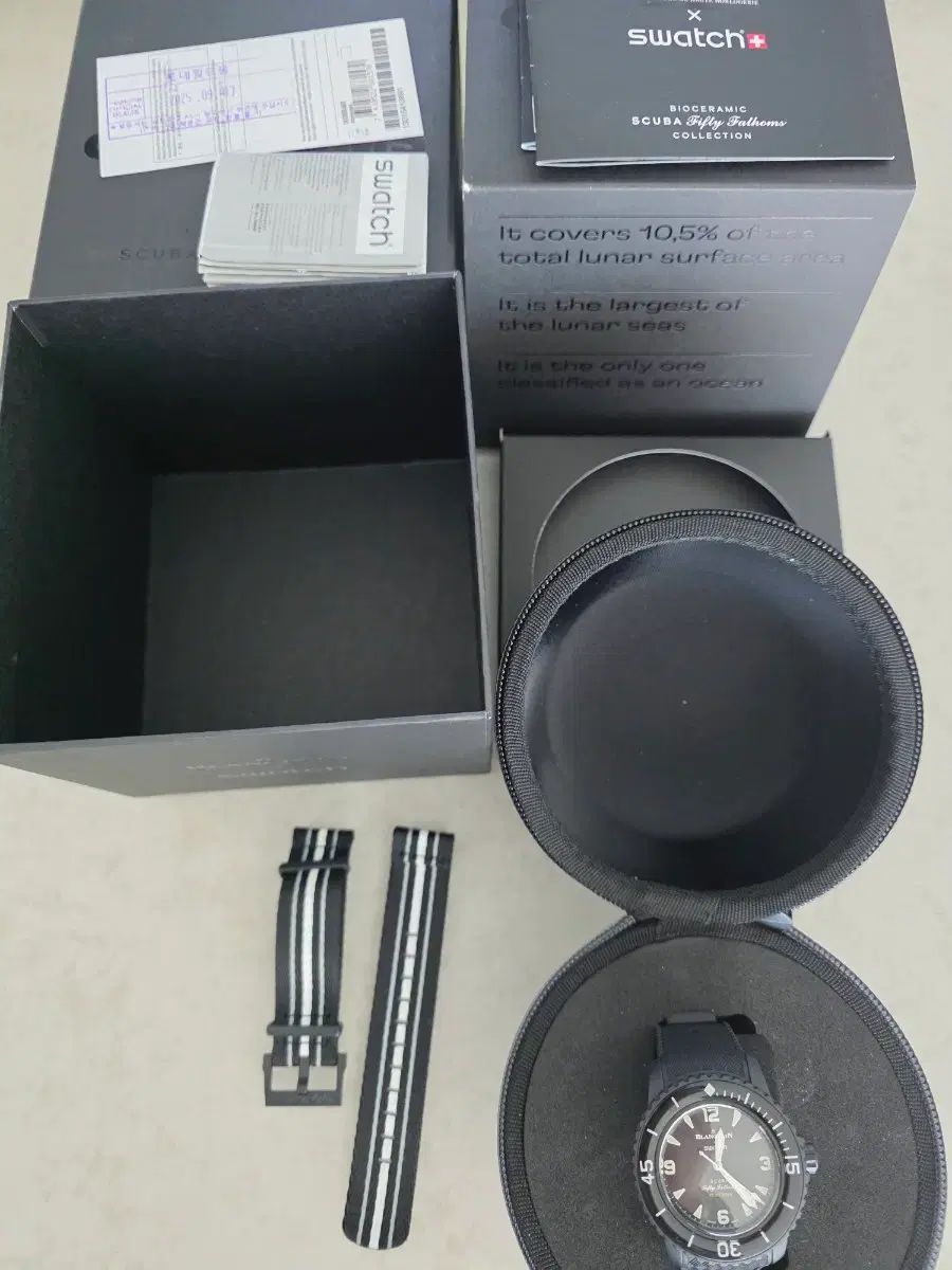  ブランパン スウォッチ スキューバ フィフティ ファゾムズ ブラック 時計 オーシャン OF ストームズ トータルコーデ 自動巻き時計 腕時計(アナログ)