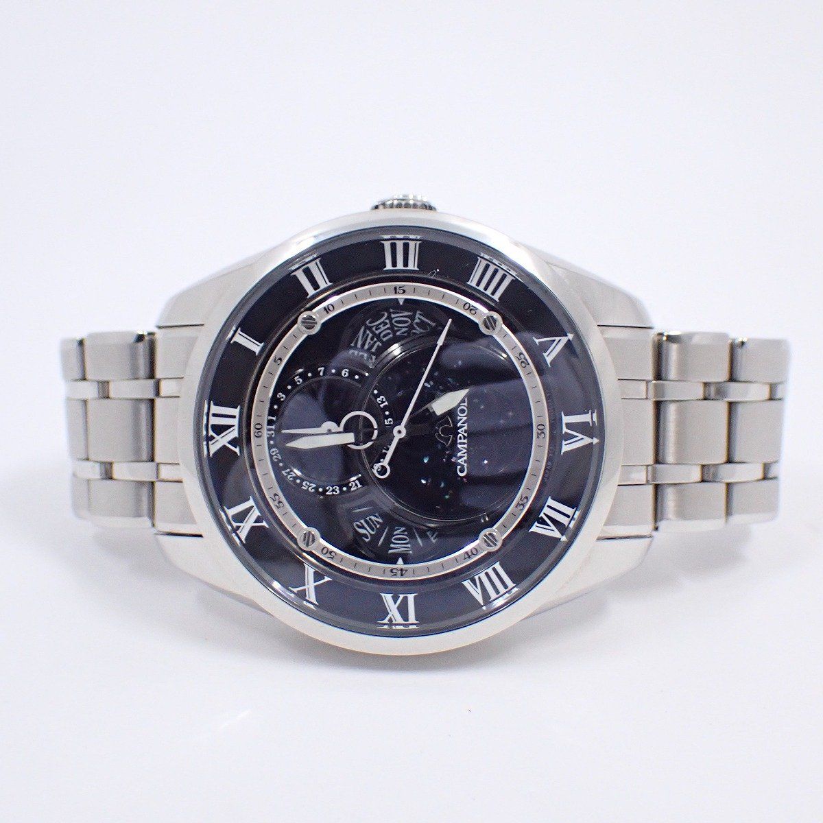 シチズン カンパノラ 天彩星 あまいろほし エコドライブ メンズ 腕時計 トリプルカレンダー ムーンフェイズ BU 0020-71 E