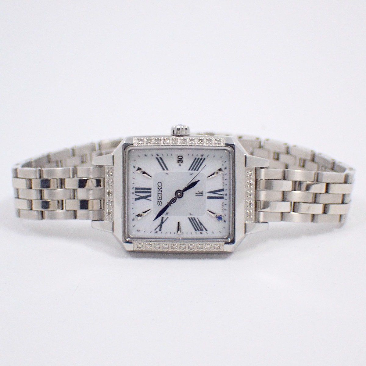 SEIKO セイコー LUKIA 25周年記念 ルキアヤセ 綾瀬はるかプロデュース ソーラー電波 腕時計 ダイヤ入り SSVW 175 1 B 32-0 AN 0