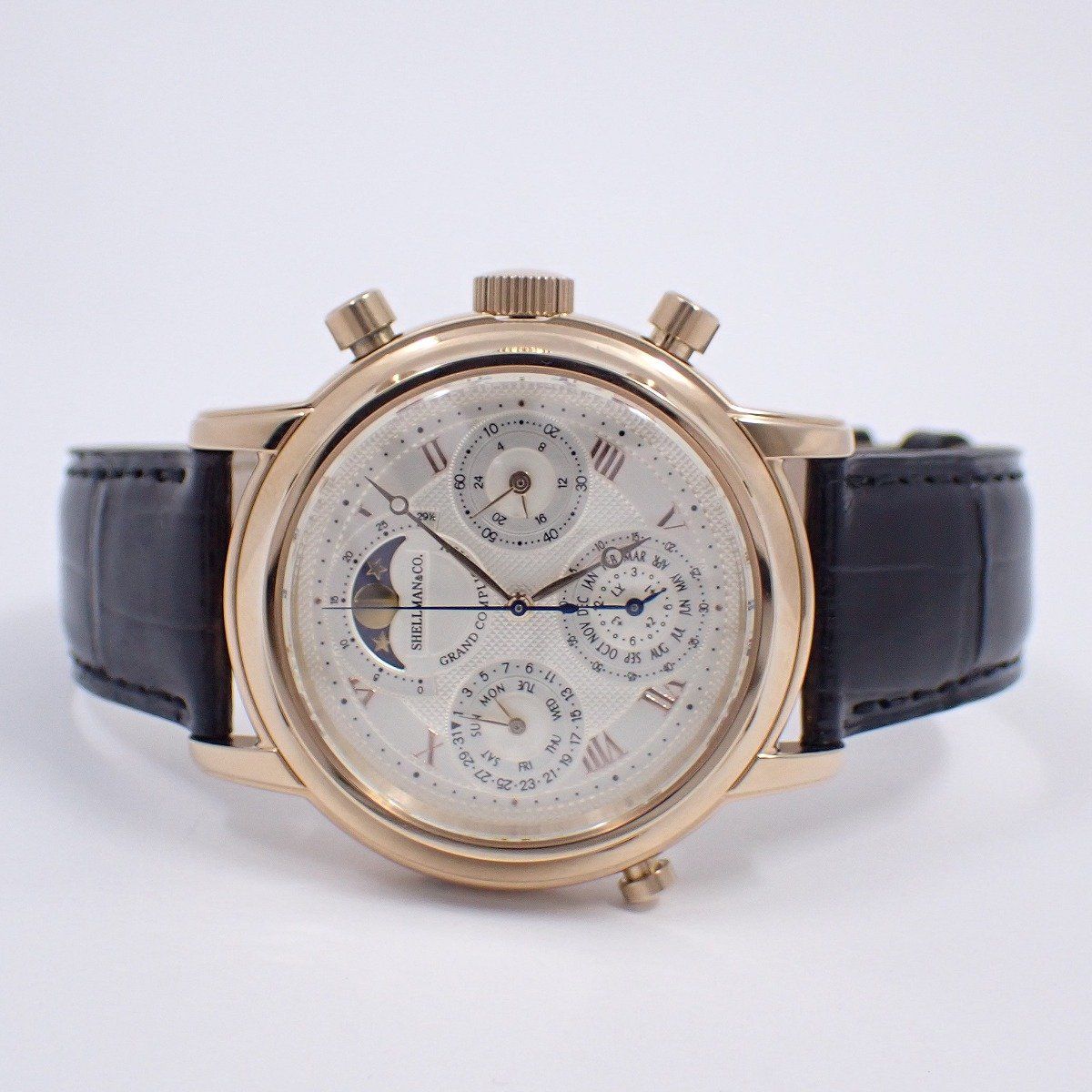 シェルマン グランドコンプリケーション ミニッツリピーター ムーンフェイズ メンズ 腕時計 6771-T 011179