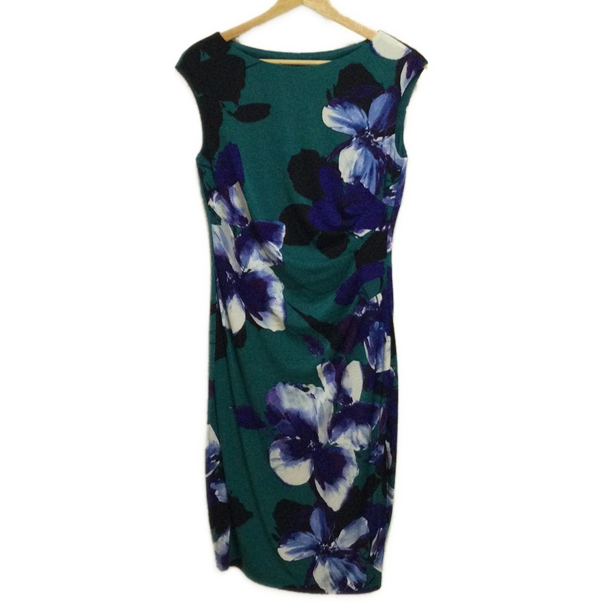 RalphLauren ラルフローレン ワンピース サイズ6 M レディース - ブルーグリーン×パープル×マルチ ノースリーブ ロング 花柄