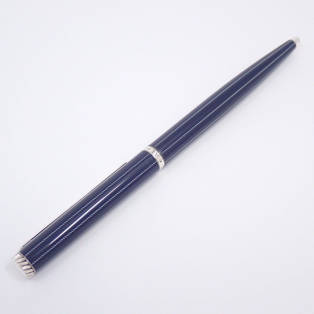 dunhill ダンヒル ニュージェムライン ボールペン ネイビー×シルバー