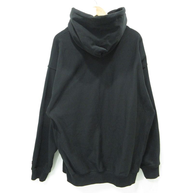 FUBU フブ ロゴ刺繍長袖パーカー FAM 42704 ブラック サイズ XXL 101