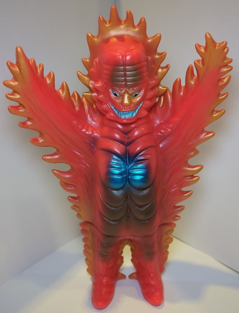 円谷コミュニケーションズ 復刻ブルマァクミラーマン ミラーマン キティファイヤー 赤成型 青メタ-茶メタスプレー