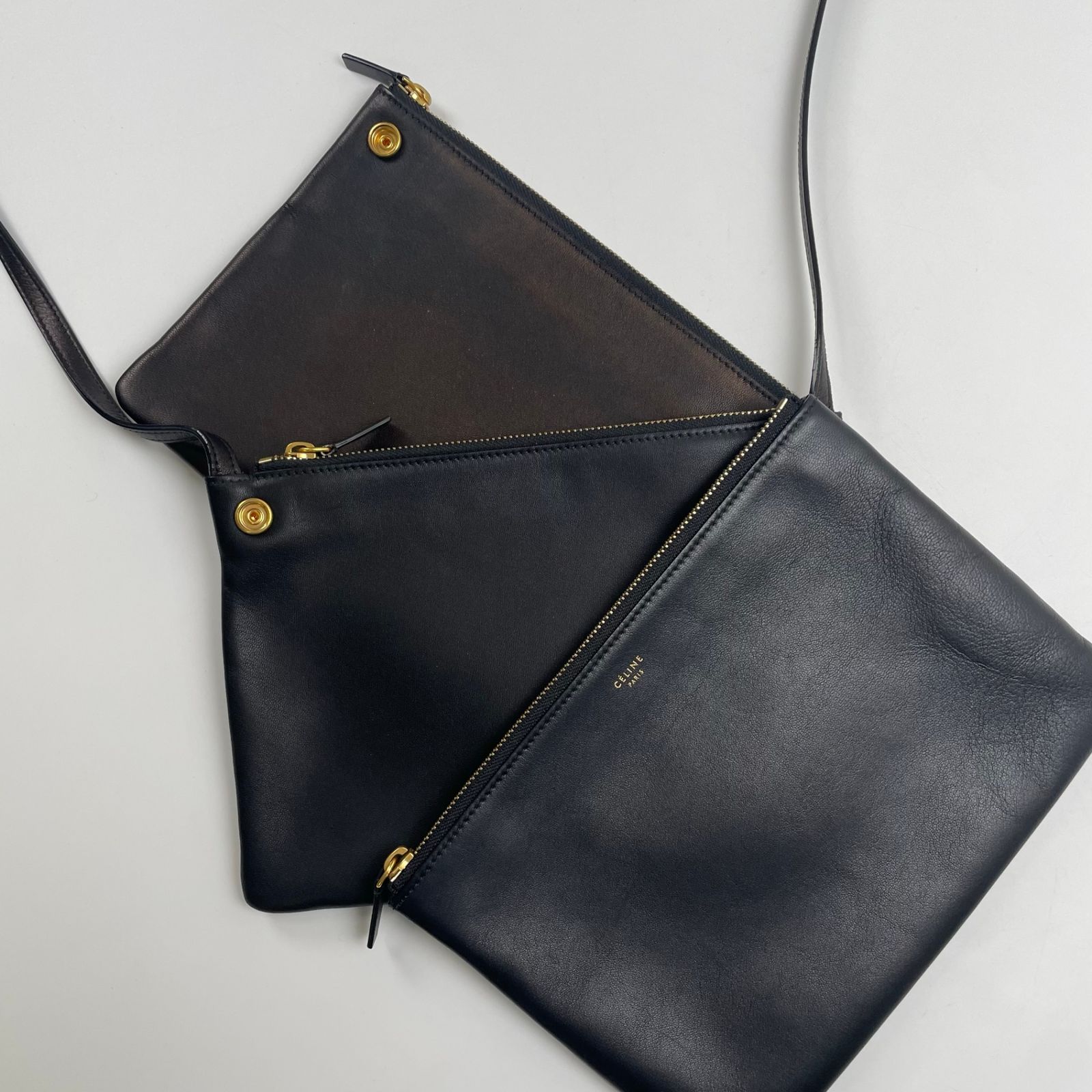 CELINE セリーヌ / トリオラージ ショルダーバッグ ブラック