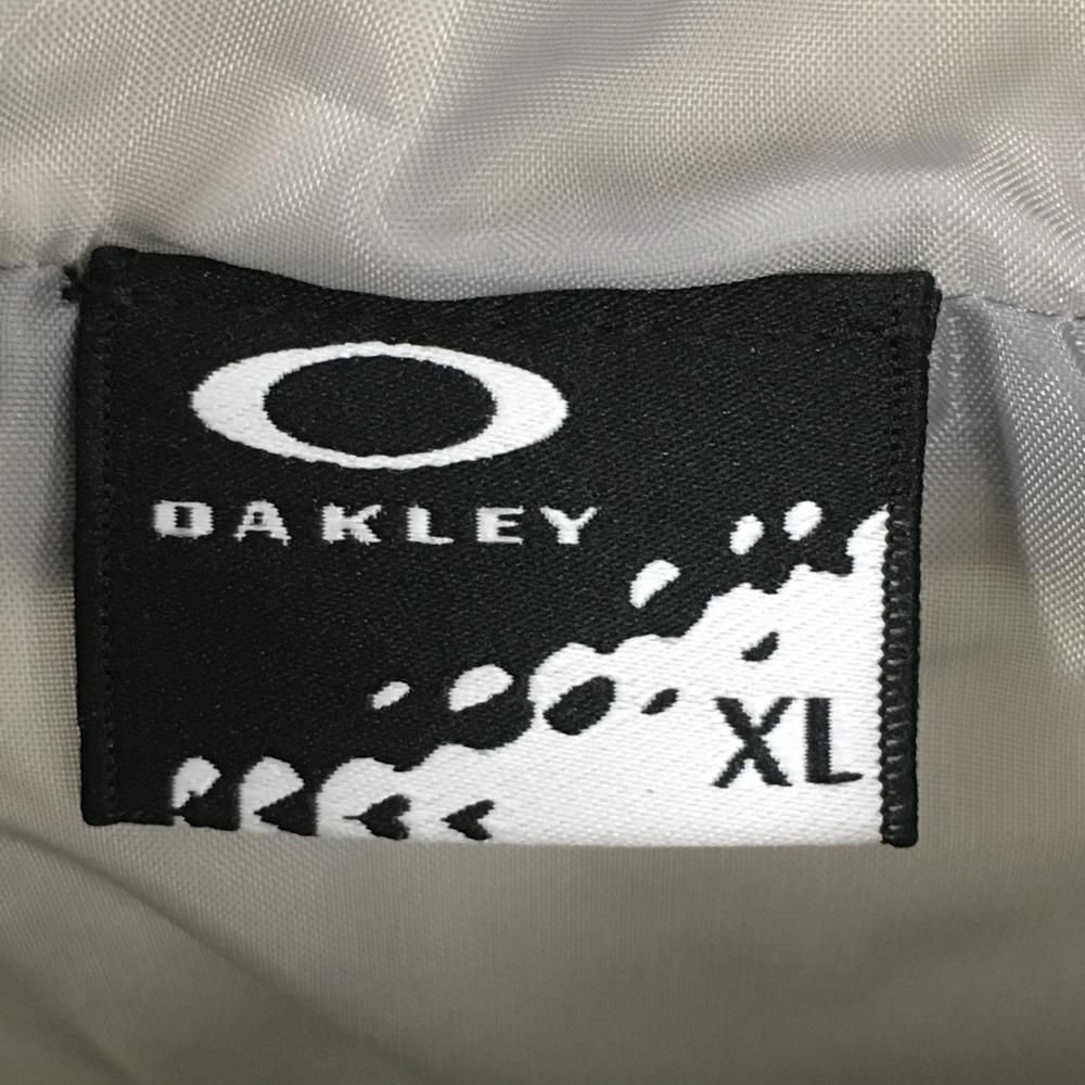 オークリー 2WAY中綿ジャケット 白 ロゴ刺しゅう 袖着脱可 ベスト