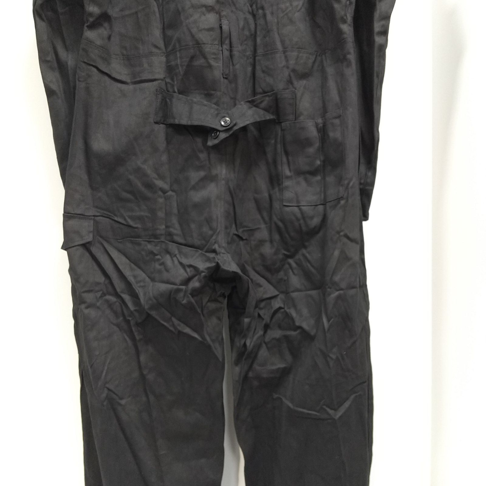 ks25◇つなき 作業着 オーバーオール メンズ LLサイズ ブラック タグ