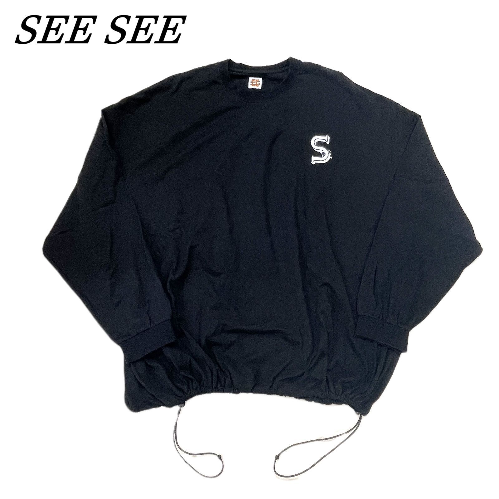 トップス SEE SEE SUPER BIG LS TEE DRAWSTRINGS SEE SEE シーシー SUPER BIG LS TEE DRAWSTRINGS XXL BLK/黒 - メルカリ