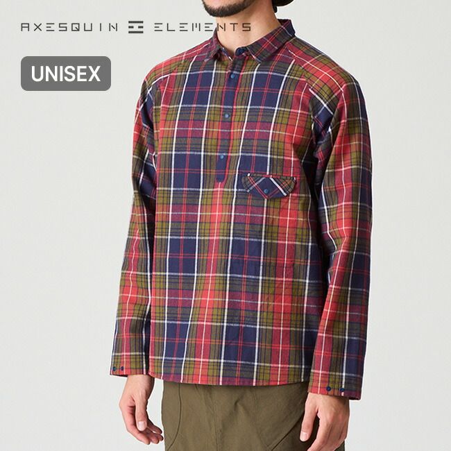 アクシーズクインエレメンツ タータンチェックのプルオーバーシャツ 21111