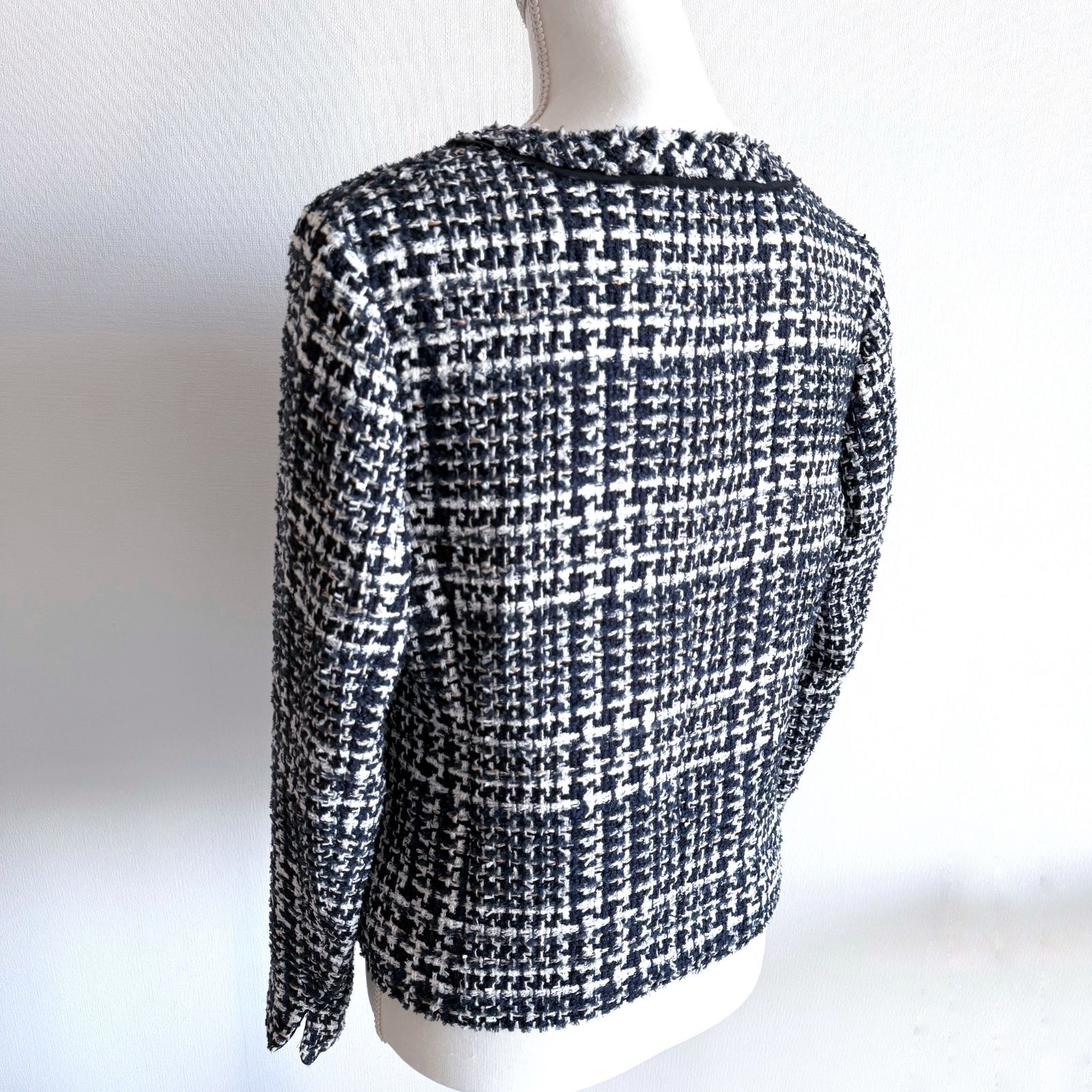  自由区 Jules ジュールトゥルニエ ツイード ノー ジャケット スカート セットアップ ネイビー セレモニー フォーマル 卒業式 入学式 40 スカートスーツ セレモニースーツ