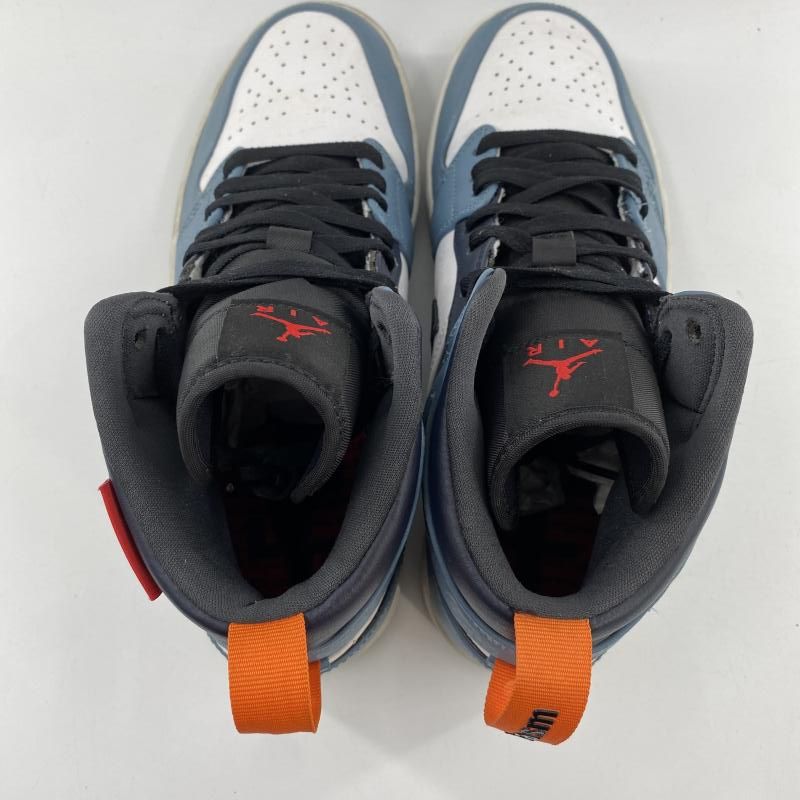 中古】FACETASM × NIKE AIR JORDAN1 Mid White/Navy スニーカー 27cm