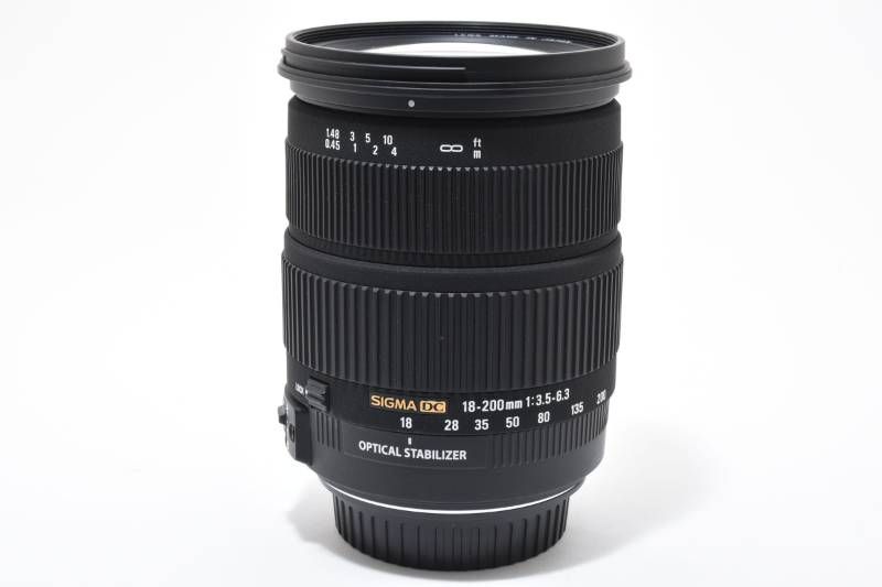 実用品】SIGMA シグマ ZOOM 18-200mm 3.5-6.3 DC OS キャノン用