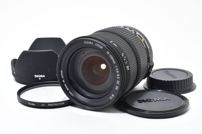 実用品】SIGMA シグマ ZOOM 18-200mm 3.5-6.3 DC OS キャノン用