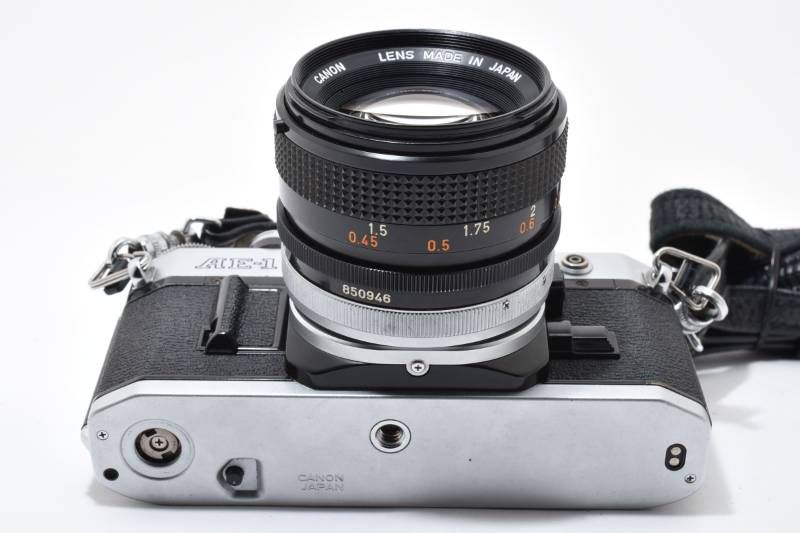 実用品】Canon キャノン AE-1 シルバー / FD 50mm 1.4 S.S.C. レンズ