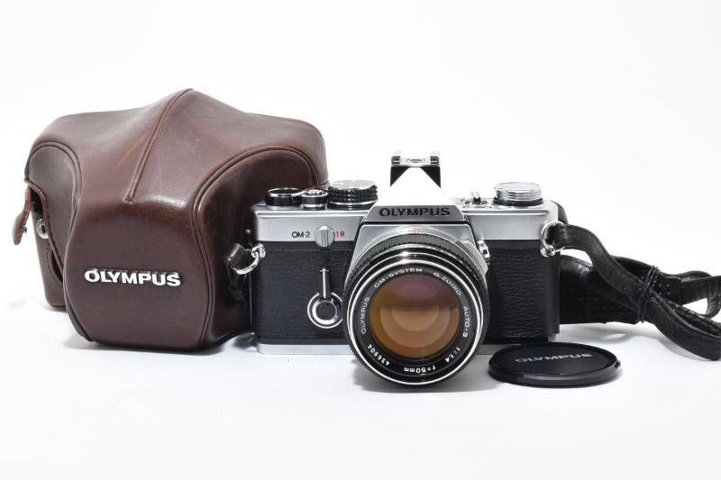 実用品 レザーカバー付】Olympus オリンパス OM-2 シルバー / OM