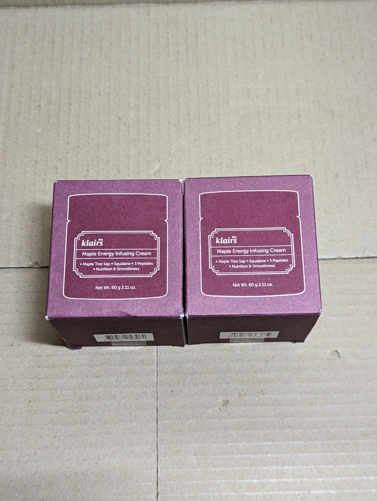 クレアス (Klairs) メープルエナジー メープル3Dバリアクリーム 60g 2本セット u003c7u003e