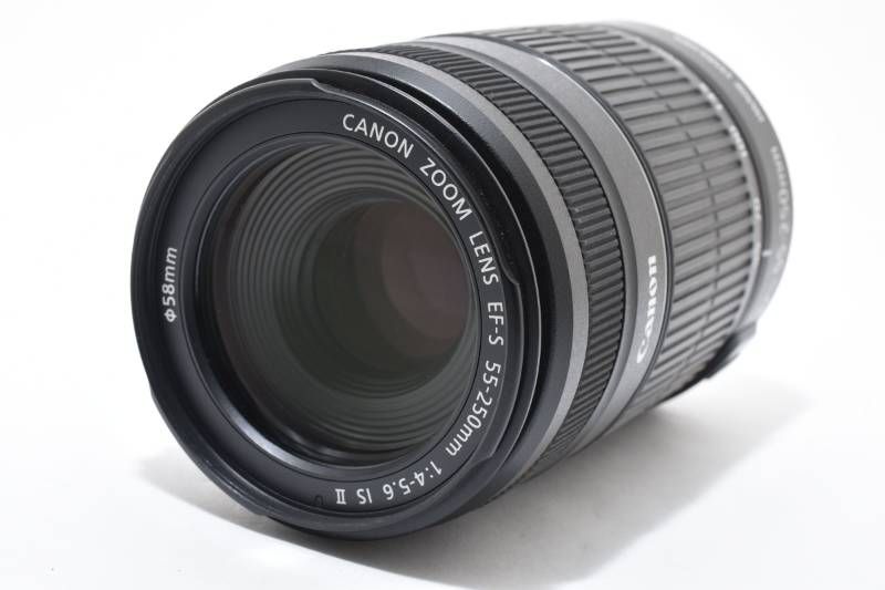 実用 Canon キャノン EF S 55 250 mm 4 5 6 IS II AFレンズ 4015
