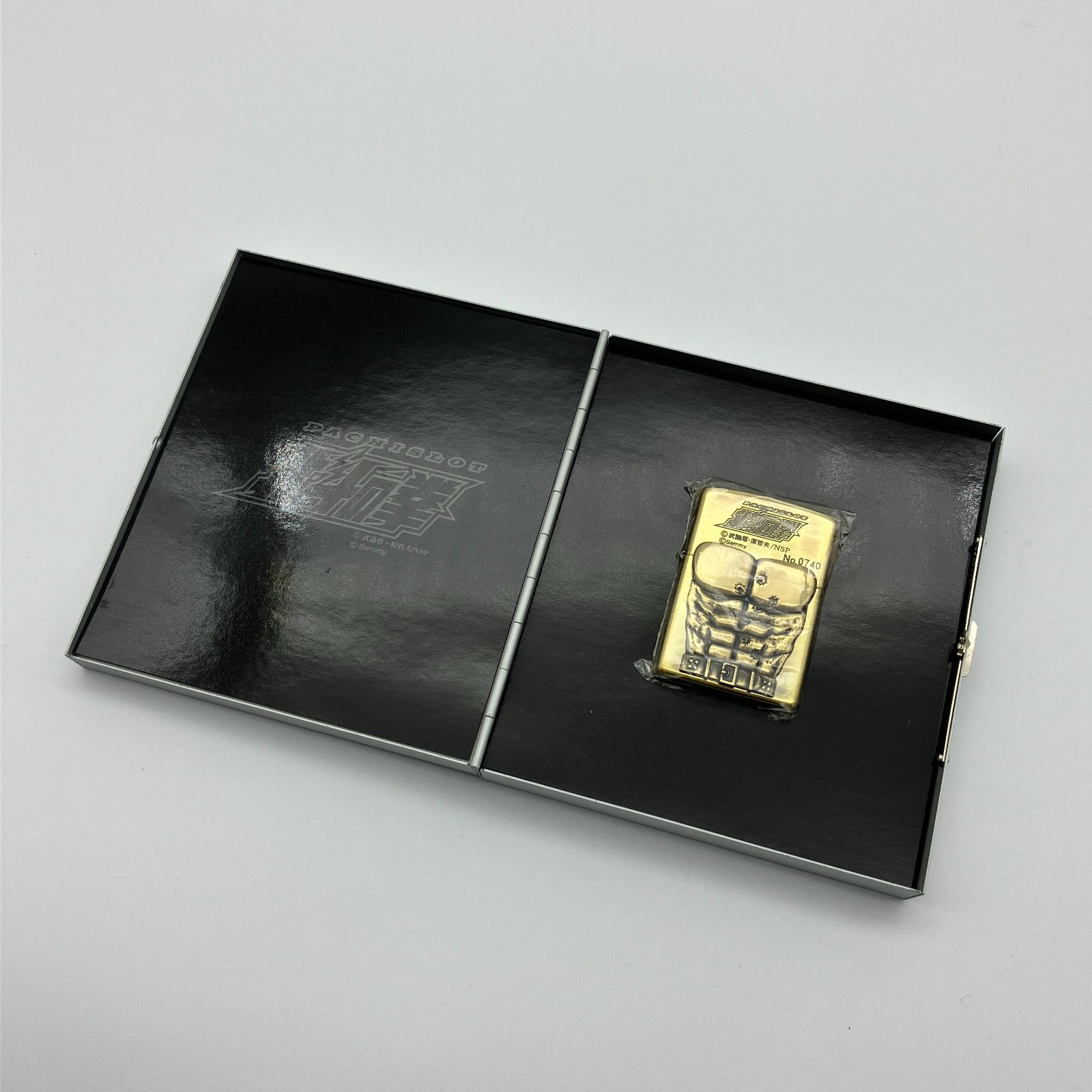 北斗の拳 パチスロ ZIPPO ライター ケンシロウ メタル シリアル入 Sammy サミー 0740 7つの傷 筋肉 ゴールド 喫煙具 オイルライター