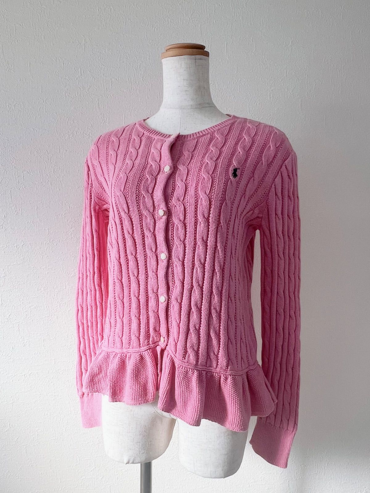POLO RALPH LAUREN ポロラルフローレン ケーブルニット ピンク