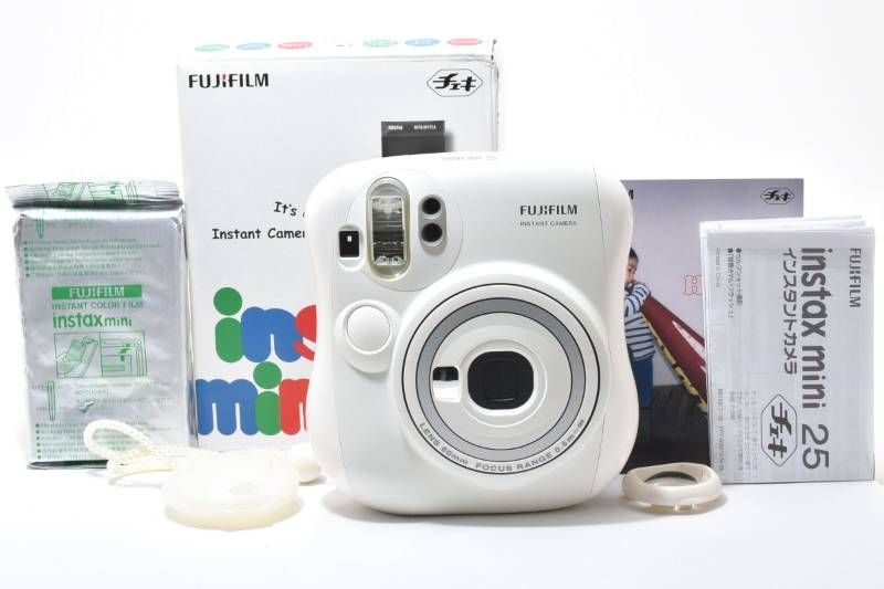 実用美品 箱あり訳あり】Fujifilm 富士フィルム instax mini 25 白