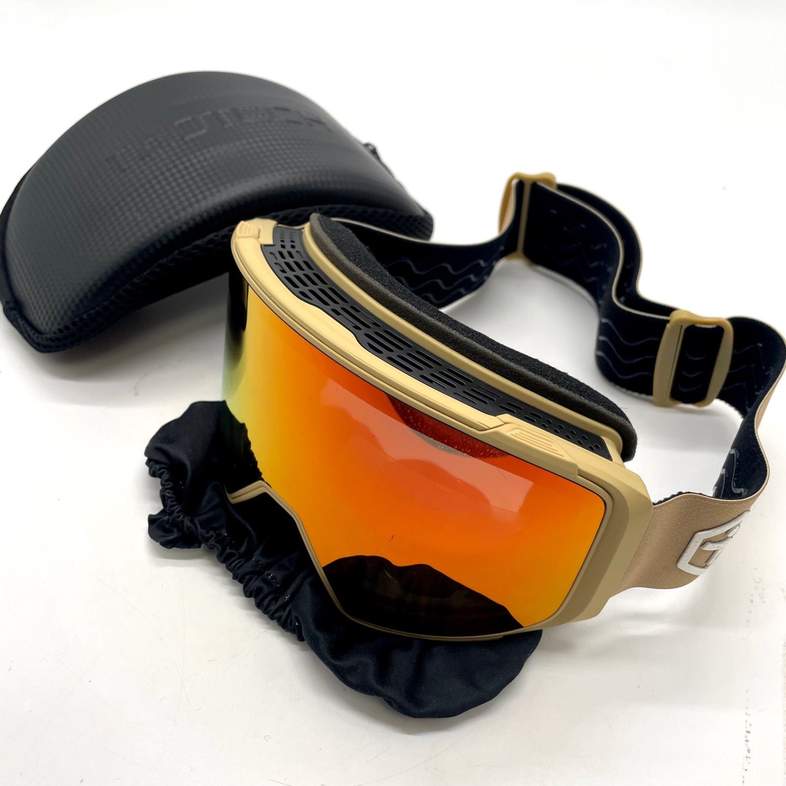 TaoTech タオテック ゴーグル スキー スノーボード ミラー 曇り止め加工 UVカット ケース 袋 付き