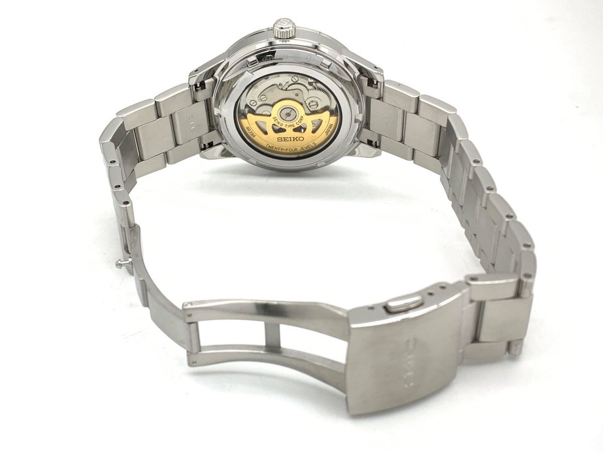 並品 セイコー プレザージュ ブラック SARY 191 4 R 39-00 Z 0 ステンレススティール