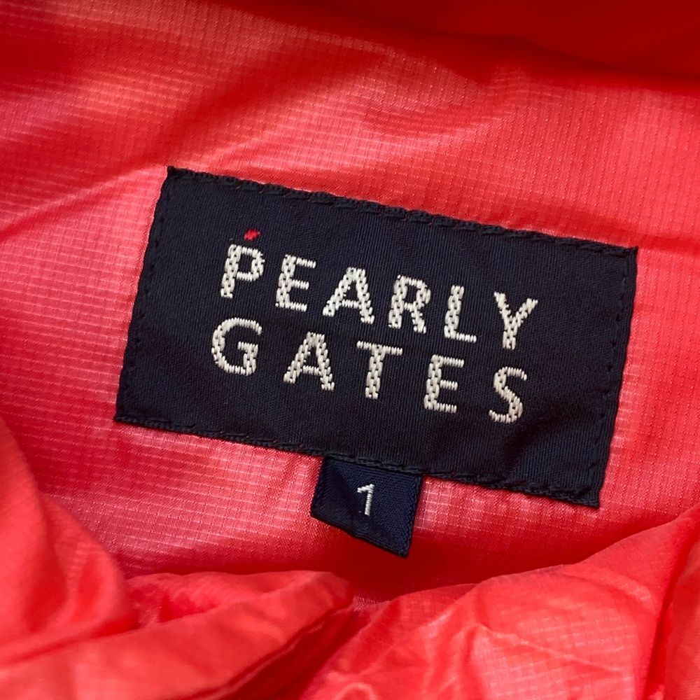 サイズ：1 PEARLY GATES パーリーゲイツ 2WAY ダウンジャケット ピンク