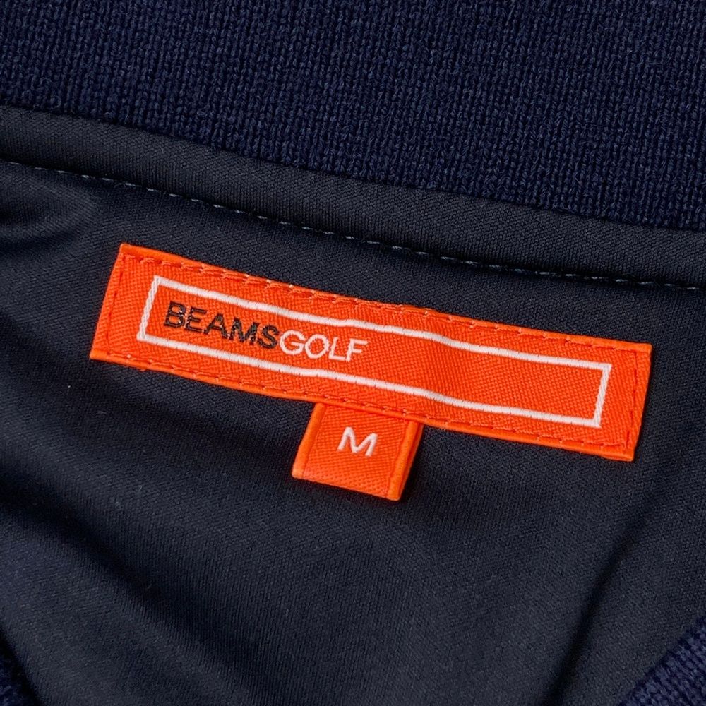 サイズ：M BEAMS GOLF ビームスゴルフ  長袖ジップ 中綿ジャケット ボーダー柄 ネイビー系 [240101582208] ゴルフウェア レディース ストスト サイズ：M BEAMS GOLF ビームスゴルフ 長袖ジップ 中綿ジャケット