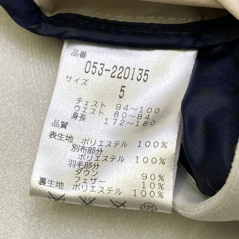 サイズ：5 PEARLY GATES パーリーゲイツ ダウンジャケット ネイビー系