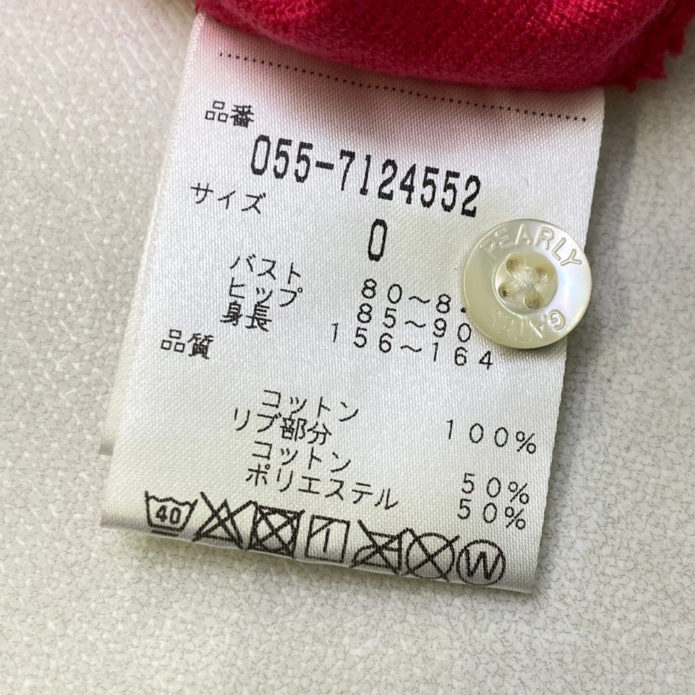 新品 パーリーゲイツ 半袖 ワンピース サイズ1 ピンク　送料込み サイズ：0 PEARLY GATES パーリーゲイツ 半袖 ポロワンピース ピンク系
