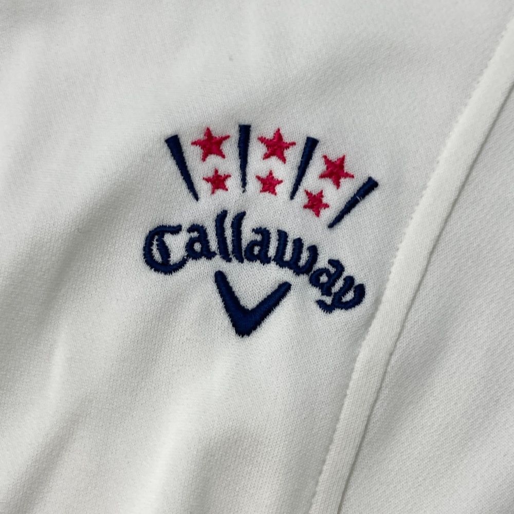 サイズ：M CALLAWAY キャロウェイ 半袖ワンピース ストライプ柄