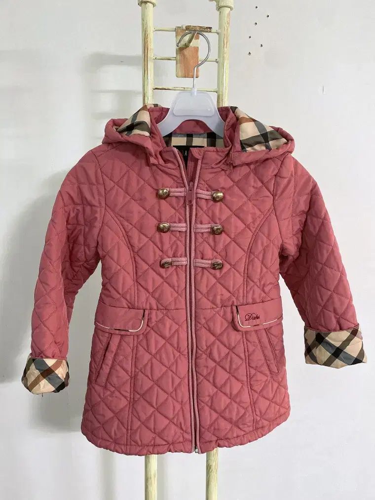 モンヴィンテージ ジュニア 130 9 Y DAKS CHECK バイ WHO キルティング ハーフ アウター