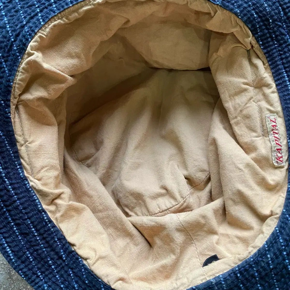 KAPITAL ヴィンテージ加工バケットハット - メルカリ