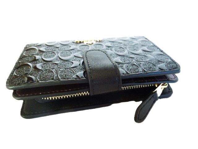 未使用品！Coach 財布　二つ折り　メンズ　ショートウォレット COACH コーチ] 財布 二つ折財布 F25937 IMBLK ブラック 直営