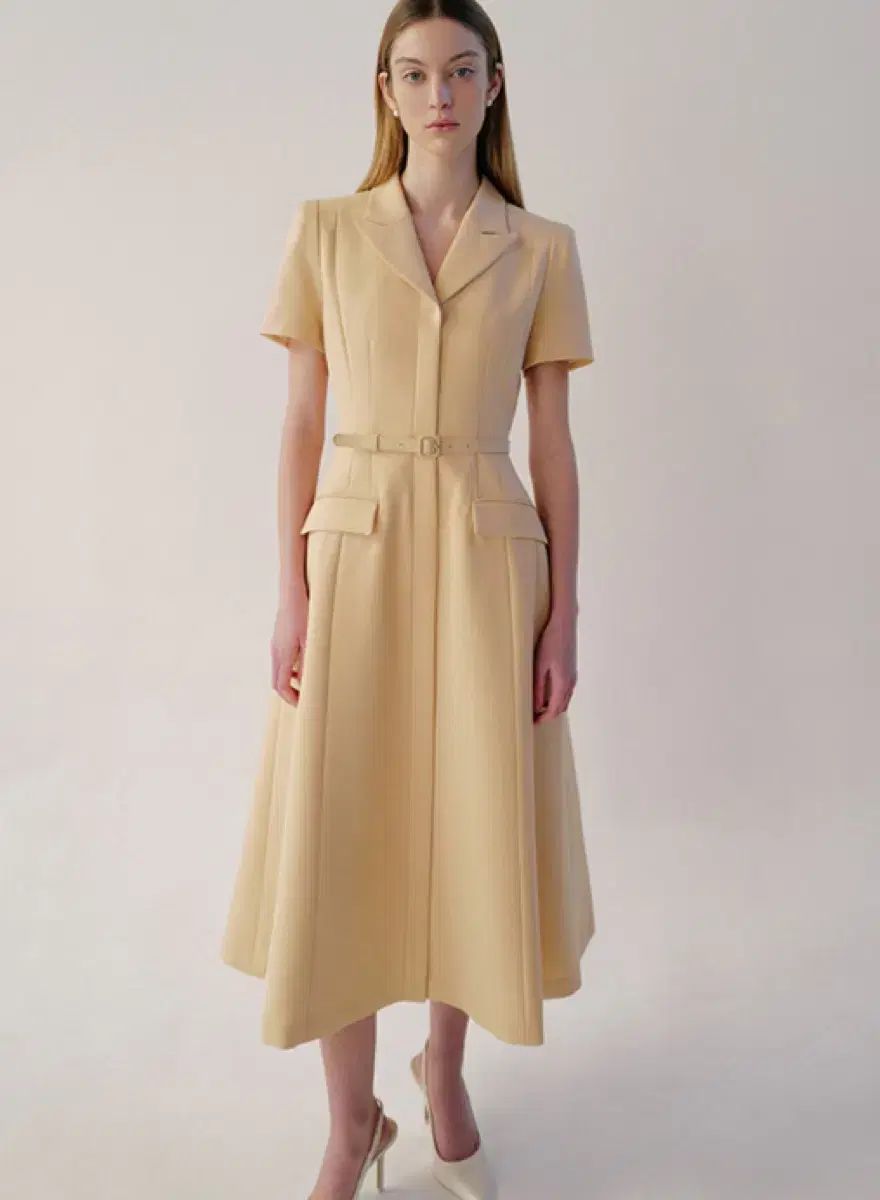  Bride And You アンドユー agatha notched collar short sleev 長袖 七分袖 ミニワンピース