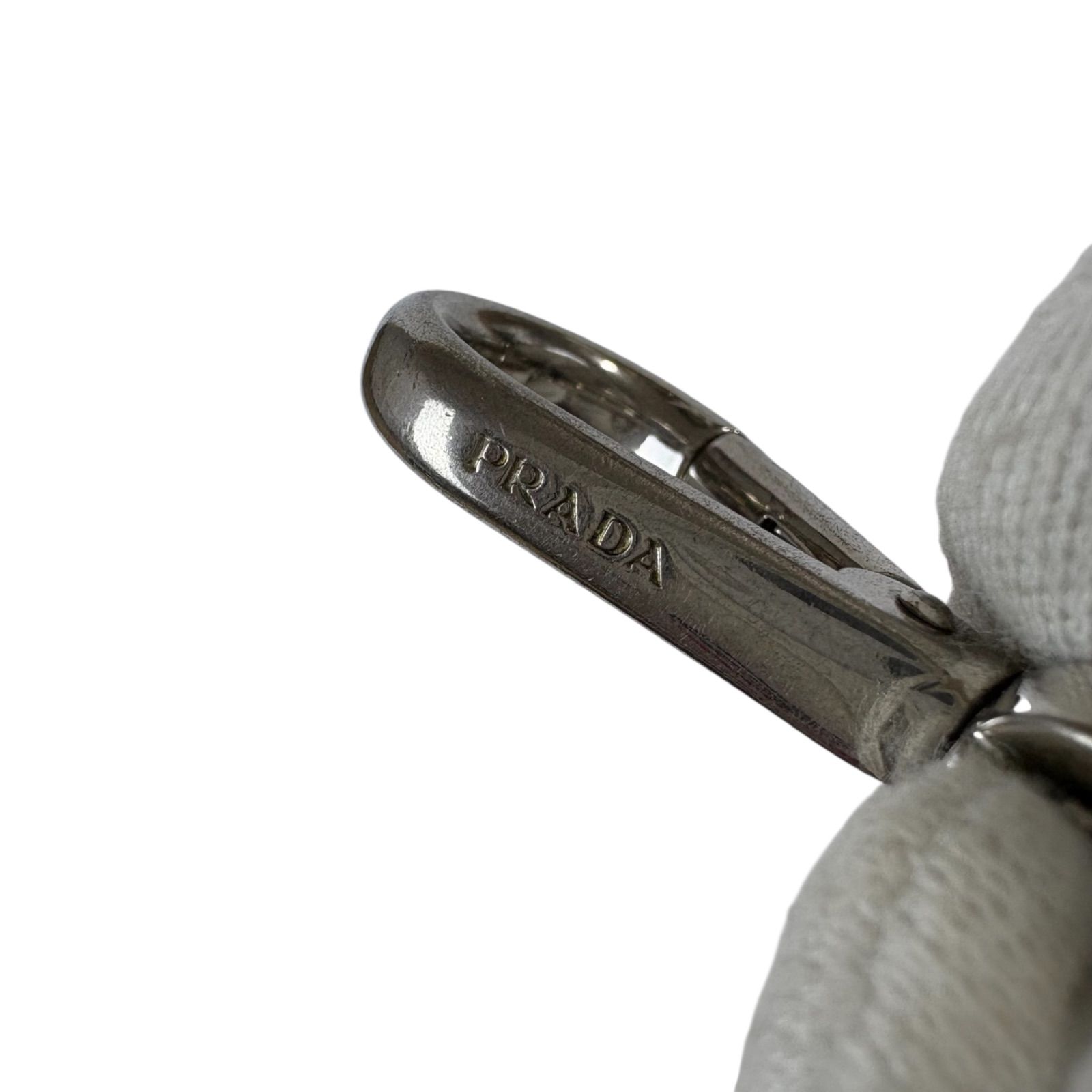 プラダ PRADA サフィアーノレザー キーチェーン トライアングルロゴ