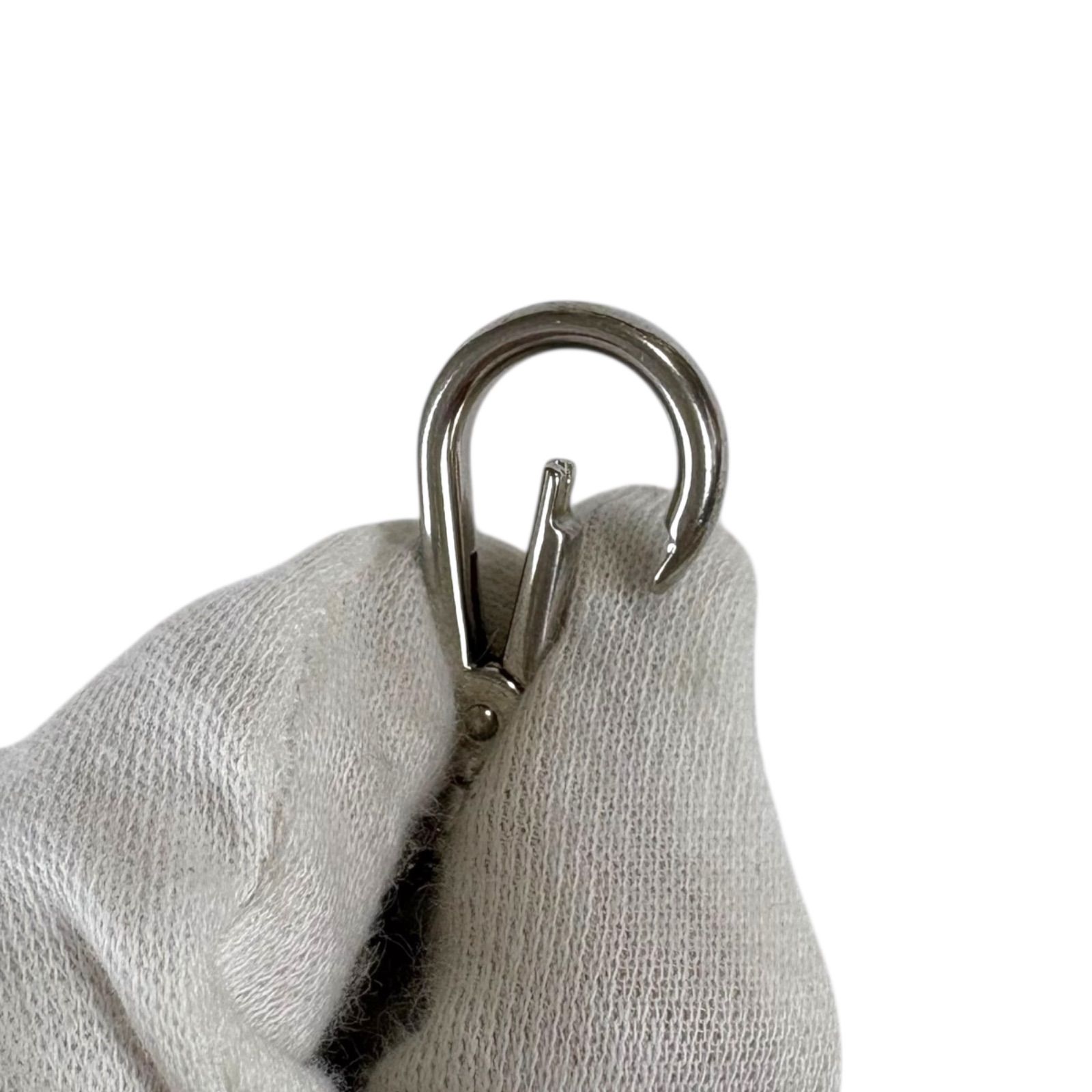 プラダ PRADA サフィアーノレザー キーチェーン トライアングルロゴ