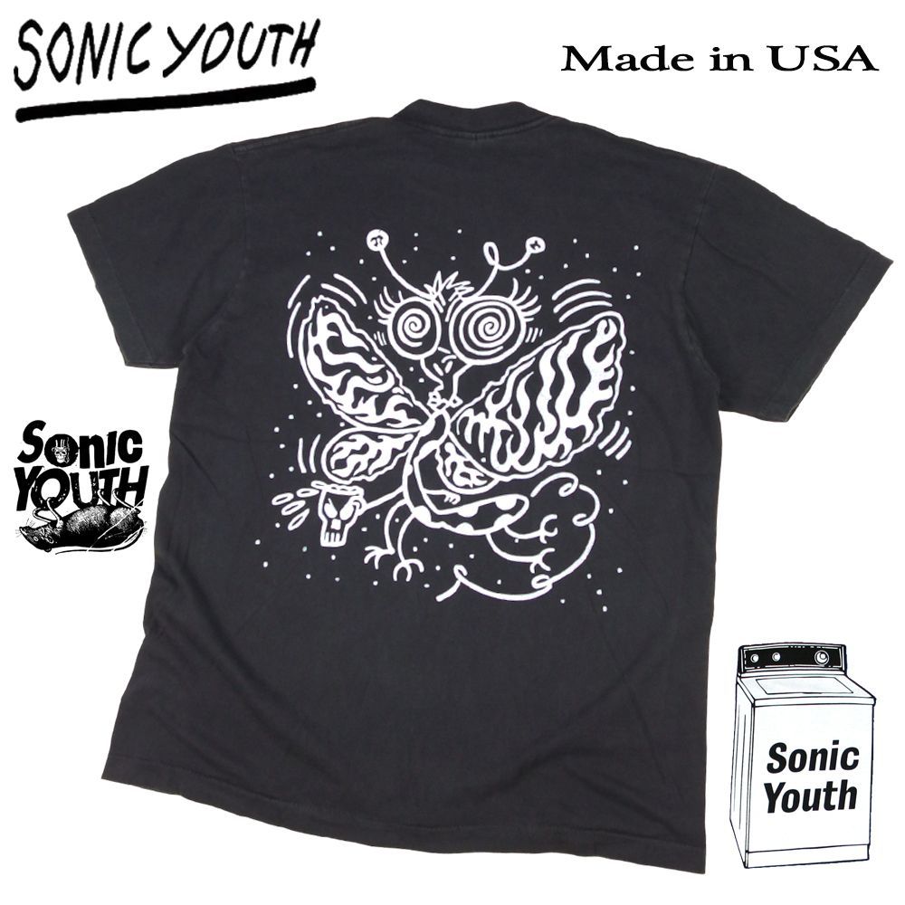 355 SONIC YOUTH ソニックユース Tシャツ ブラック Lサイズ sonic