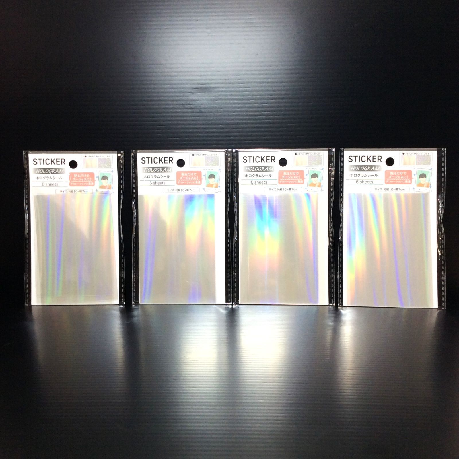 a171【新品・未使用品】ホログラムシール ステッカーシート 2種類・計