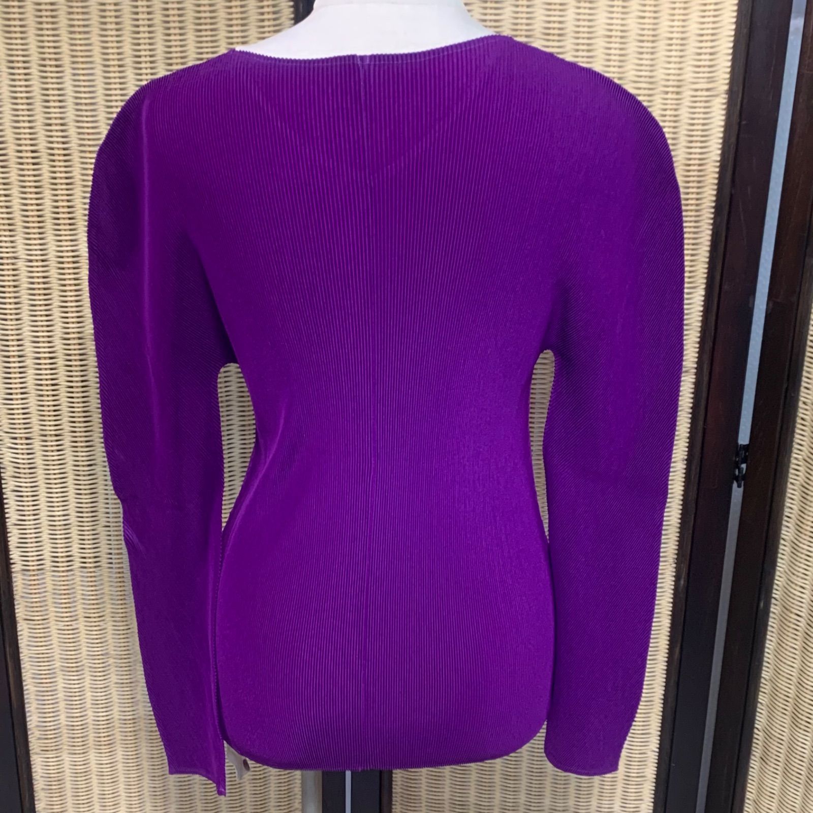  ISSEY MIYAKE イッセイミヤケ PLEATS PLEASE プリーツプリーズ 長袖 カーディガン サイズ3 長袖 カーディガン ボレロ アンサンブル