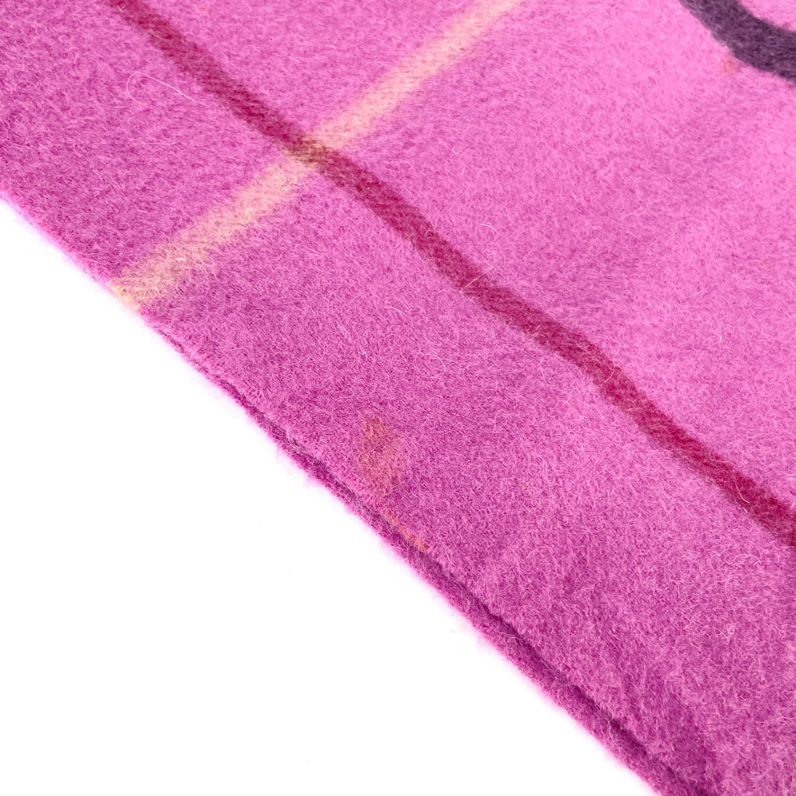 極希少✨️バーバリーロンドン メガチェック アンコン リネン混 ピンク