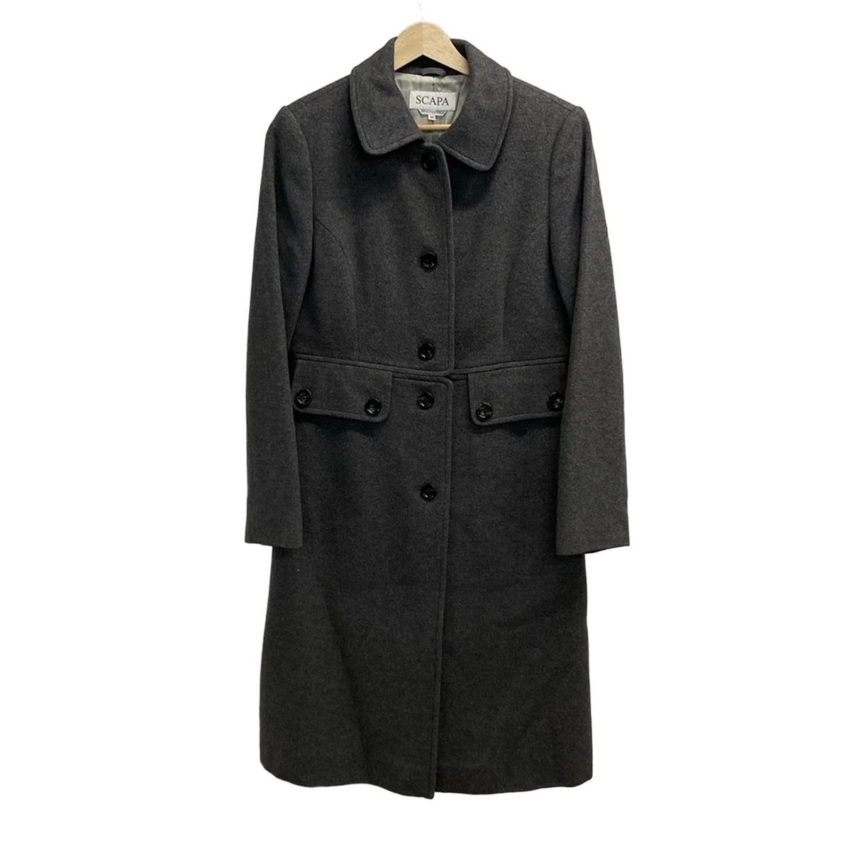 新品　SCAPA スキャパ　8万　42 ツイード　コート　グレー系 SCAPA｜ウールツィードコート | Rakuten Fashion(楽天ファッション／旧