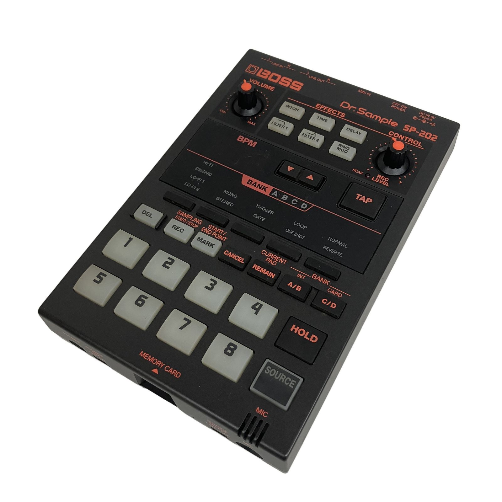 BOSS SP 202 サンプラー リズムマシン Lo Fi グルーブボックス デジタル 音響機材