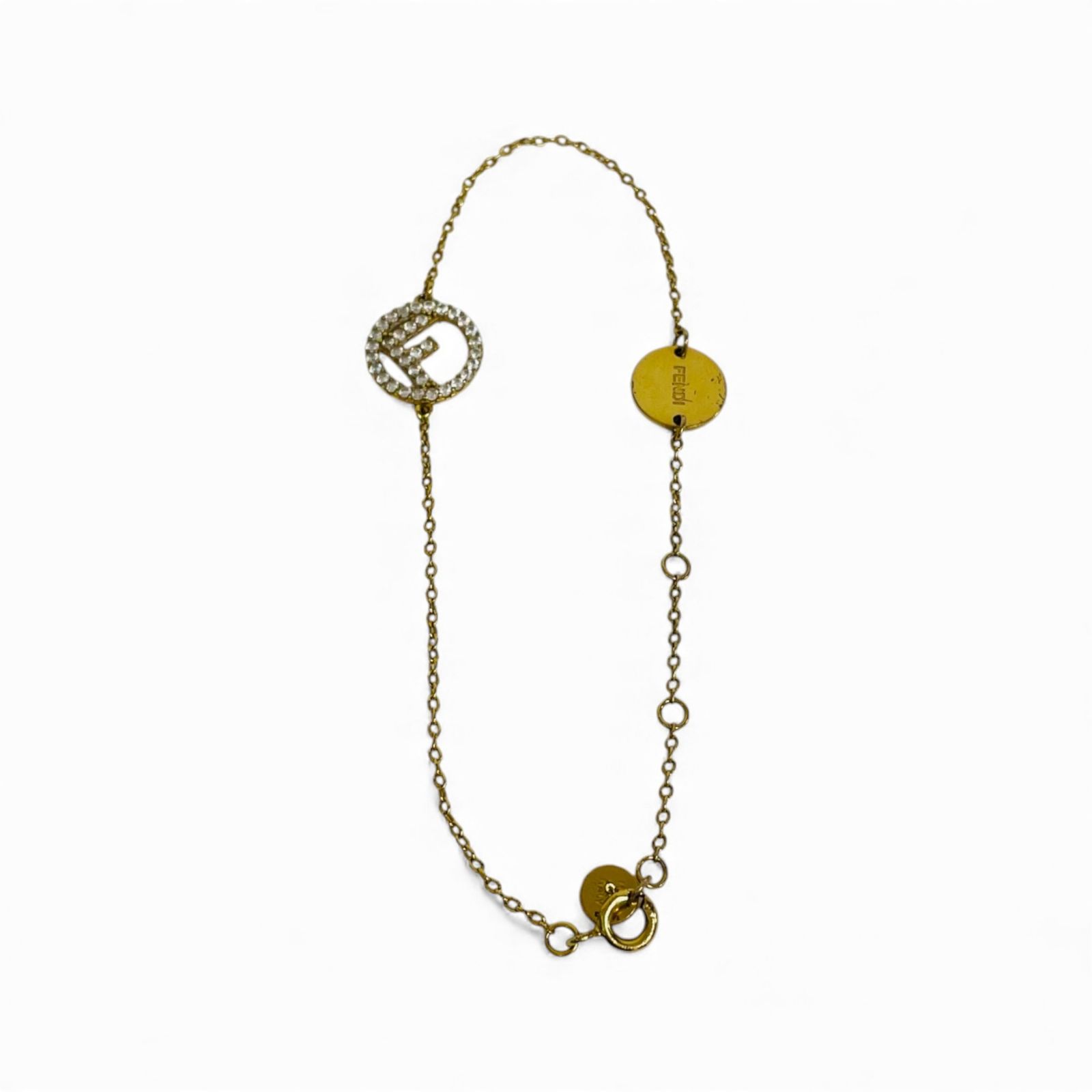 FENDI フェンディ ブレスレット エフイズ ゴールド 8AG761 - メルカリ