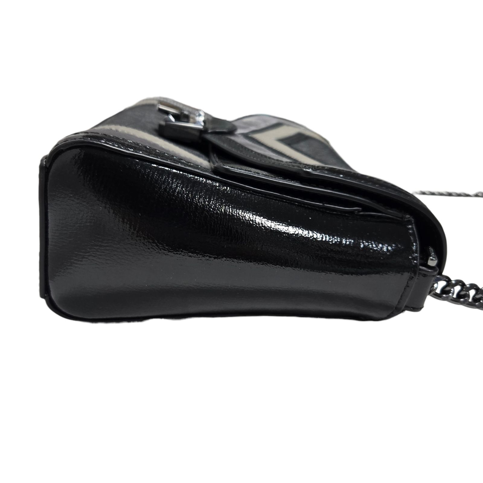 ◆MICHAEL KORS マイケルコース ショルダーバッグ パッチワーク レディース チェーンバッグ ブラック系 ベロア 中古品 Q102807NL ◇MICHAEL KORS マイケルコース ショルダーバッグ パッチワーク