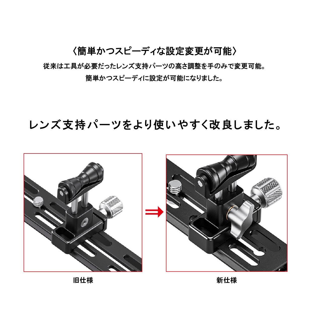 Leofoto レオフォト VR 400 KIT 可動式レンズサポート アルカスイス互換